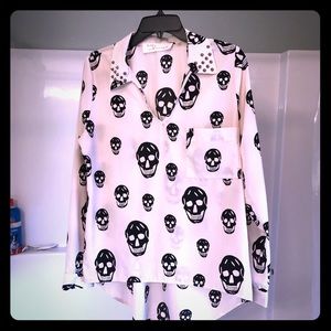 Vintage Havana L skull blouse 💀